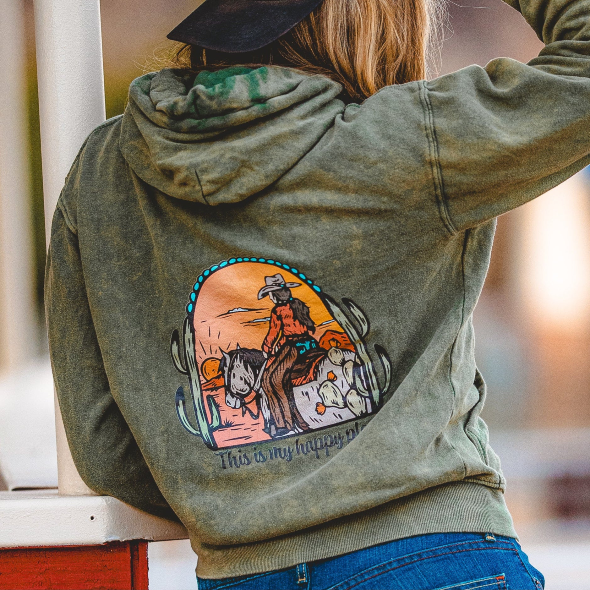 Happy Place Color Hoodie