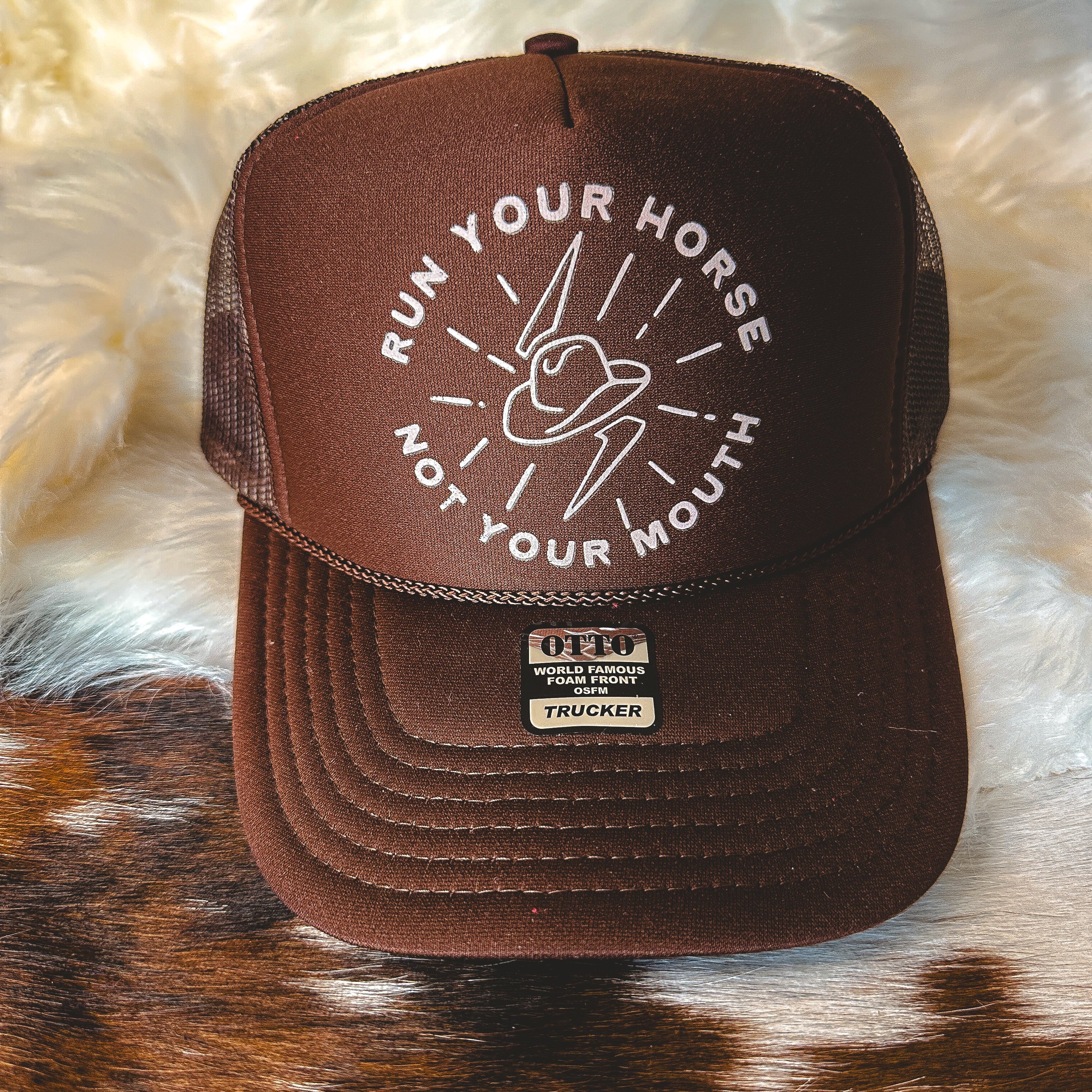 Run Your Horse Foam Hat