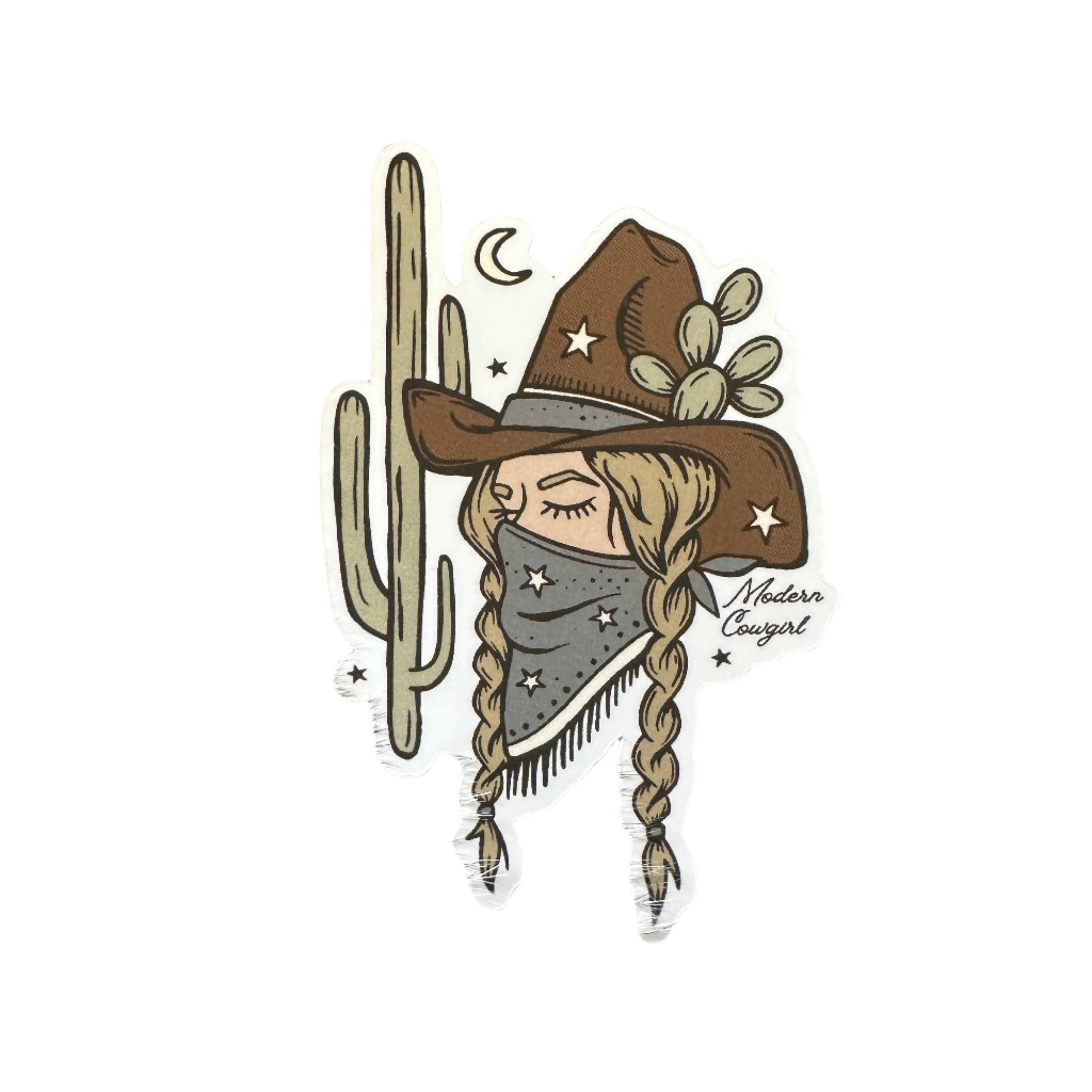 Bandit Cowgirl Sticker