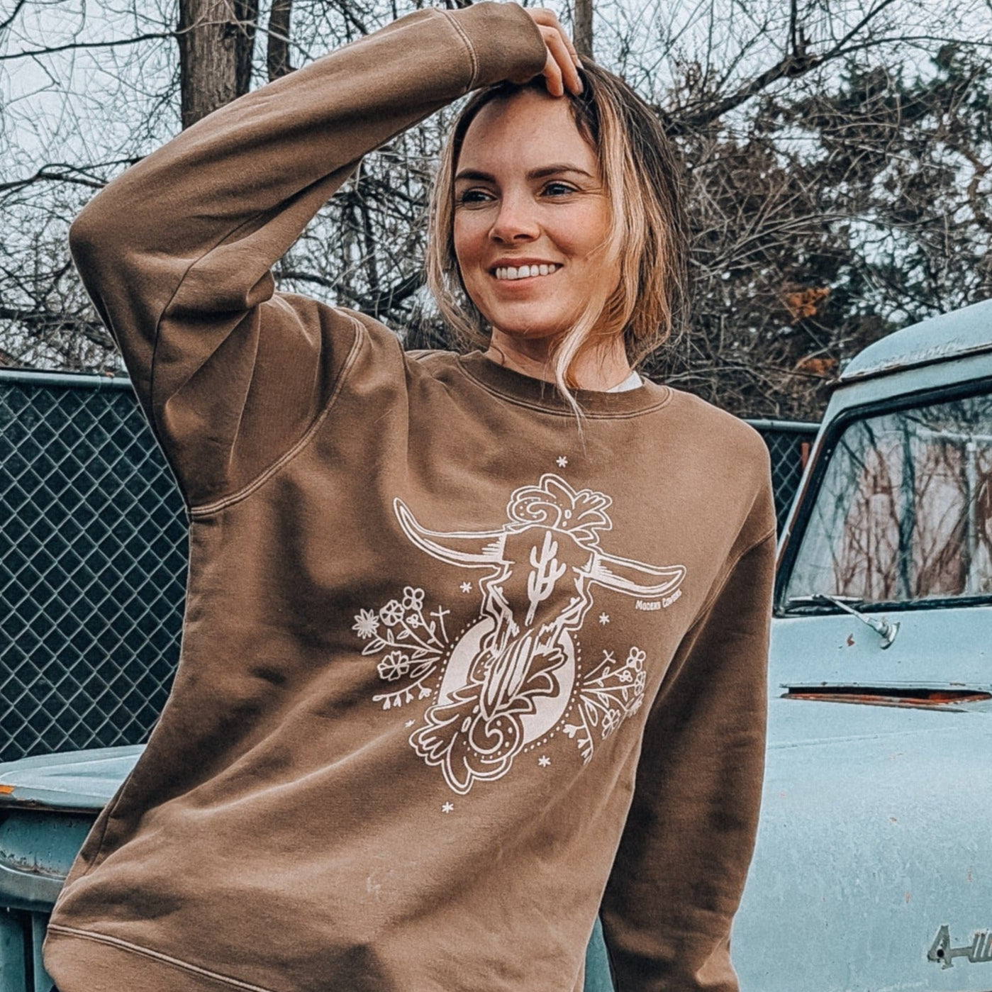 Arizona Skull Crewneck Sweatshirt