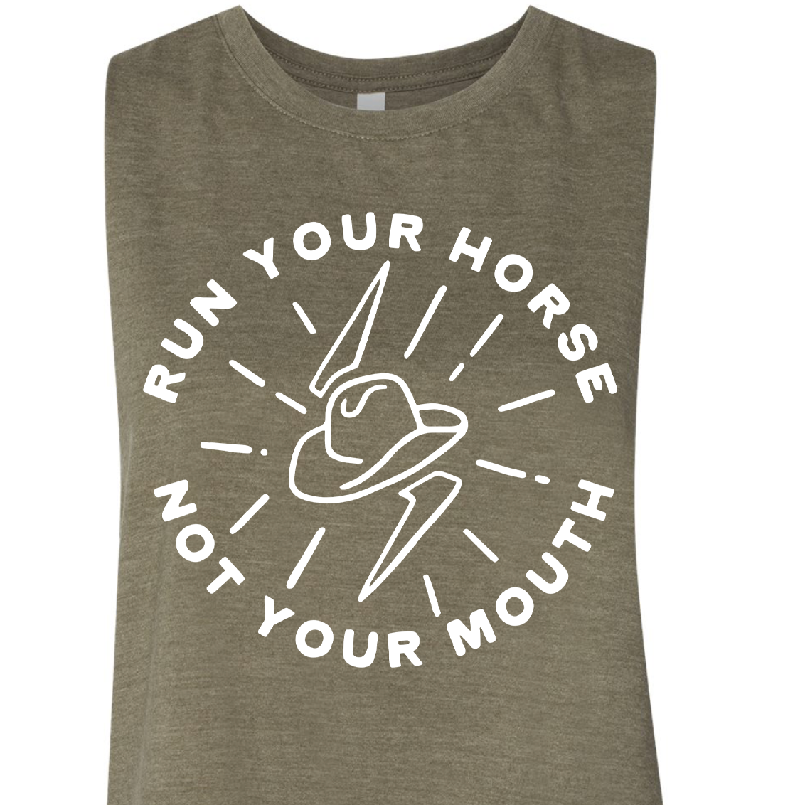 Run Your Horse Crop Tank