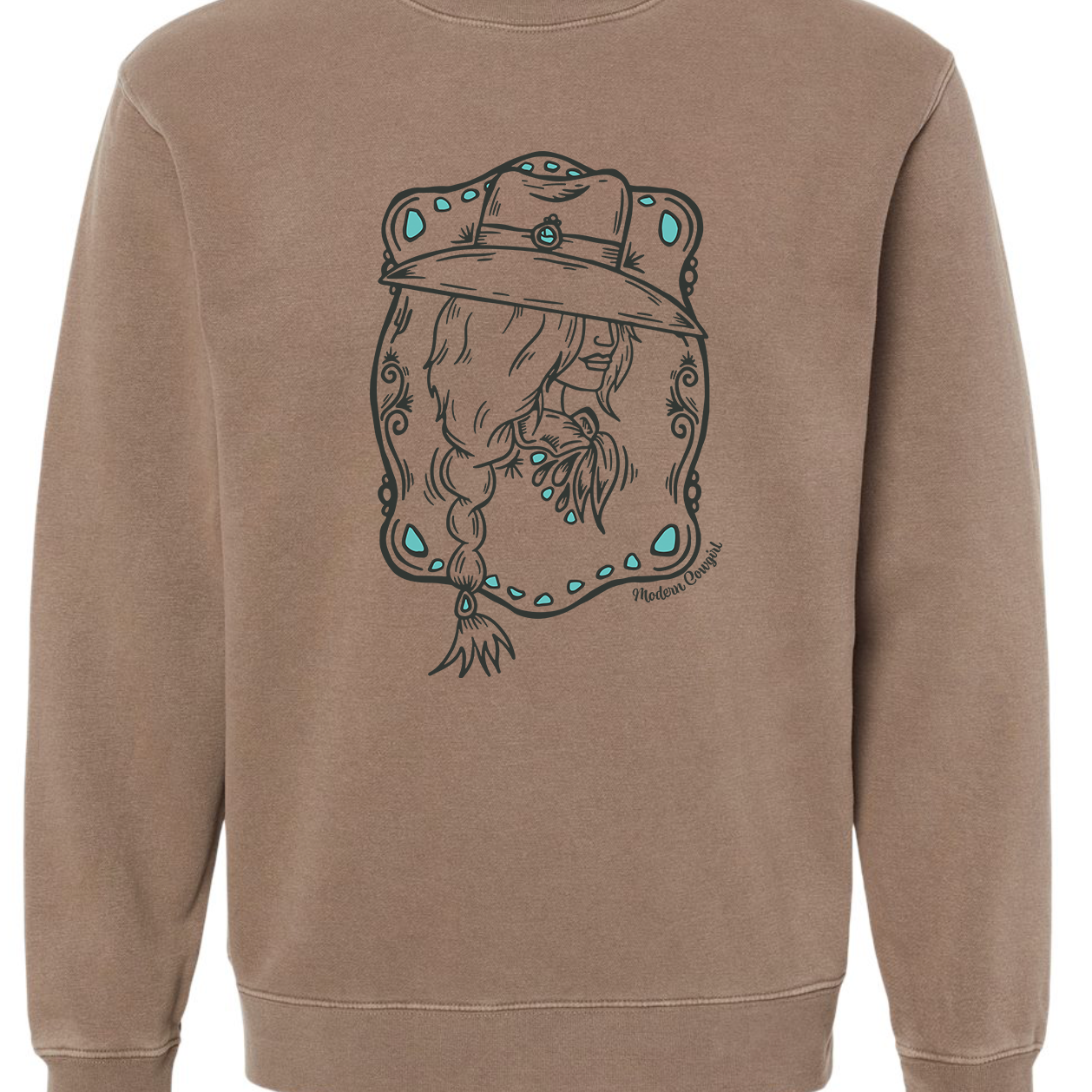 Gypsy Cowgirl Silhouette Crewneck Sweatshirt