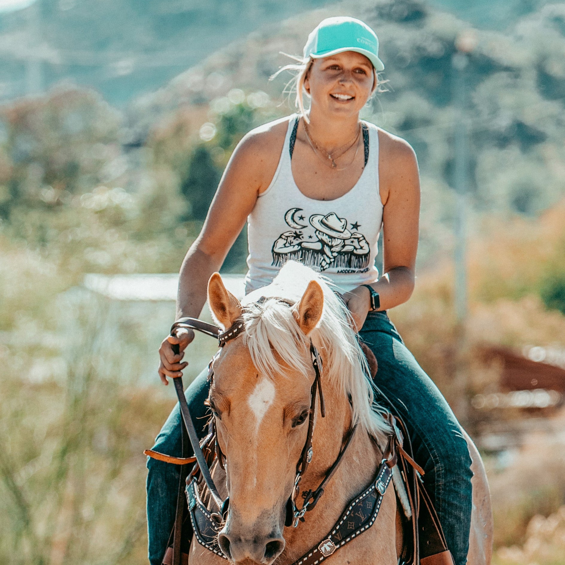Dreaming In Fringe Tank - The Modern Cowgirl