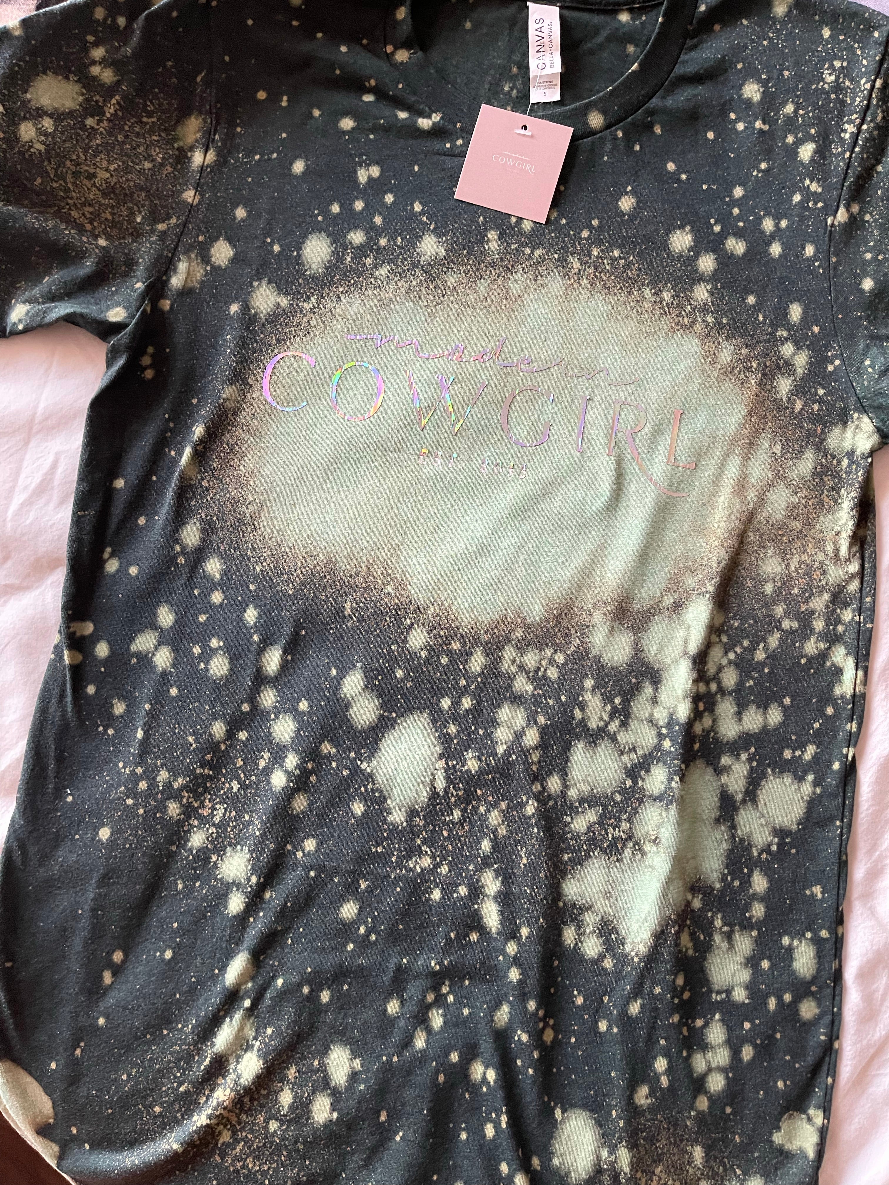 Custom Acid Wash Longsleeve - The Modern Cowgirl