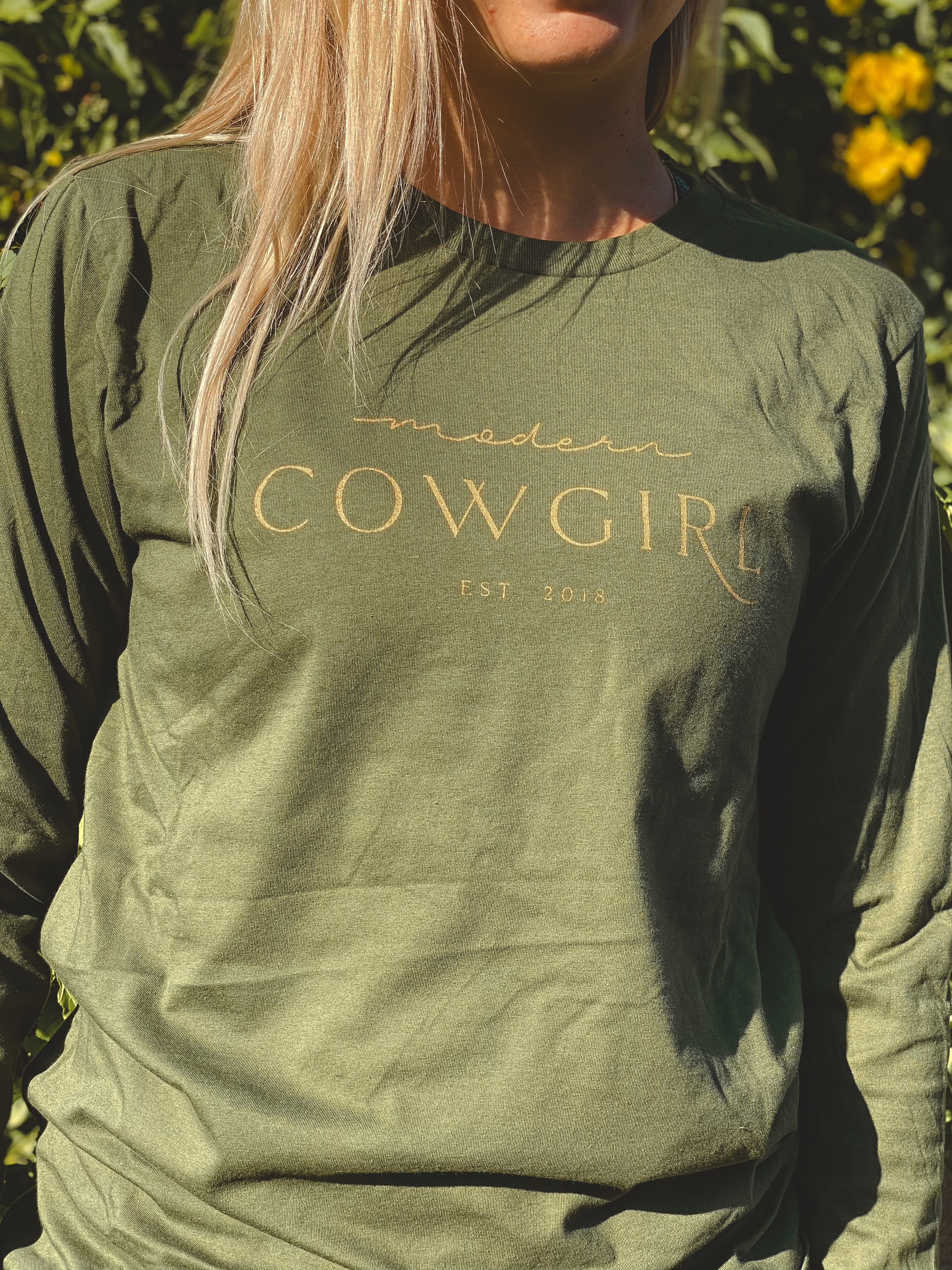 Custom Modern Cowgirl Long Sleeve Tee - The Modern Cowgirl