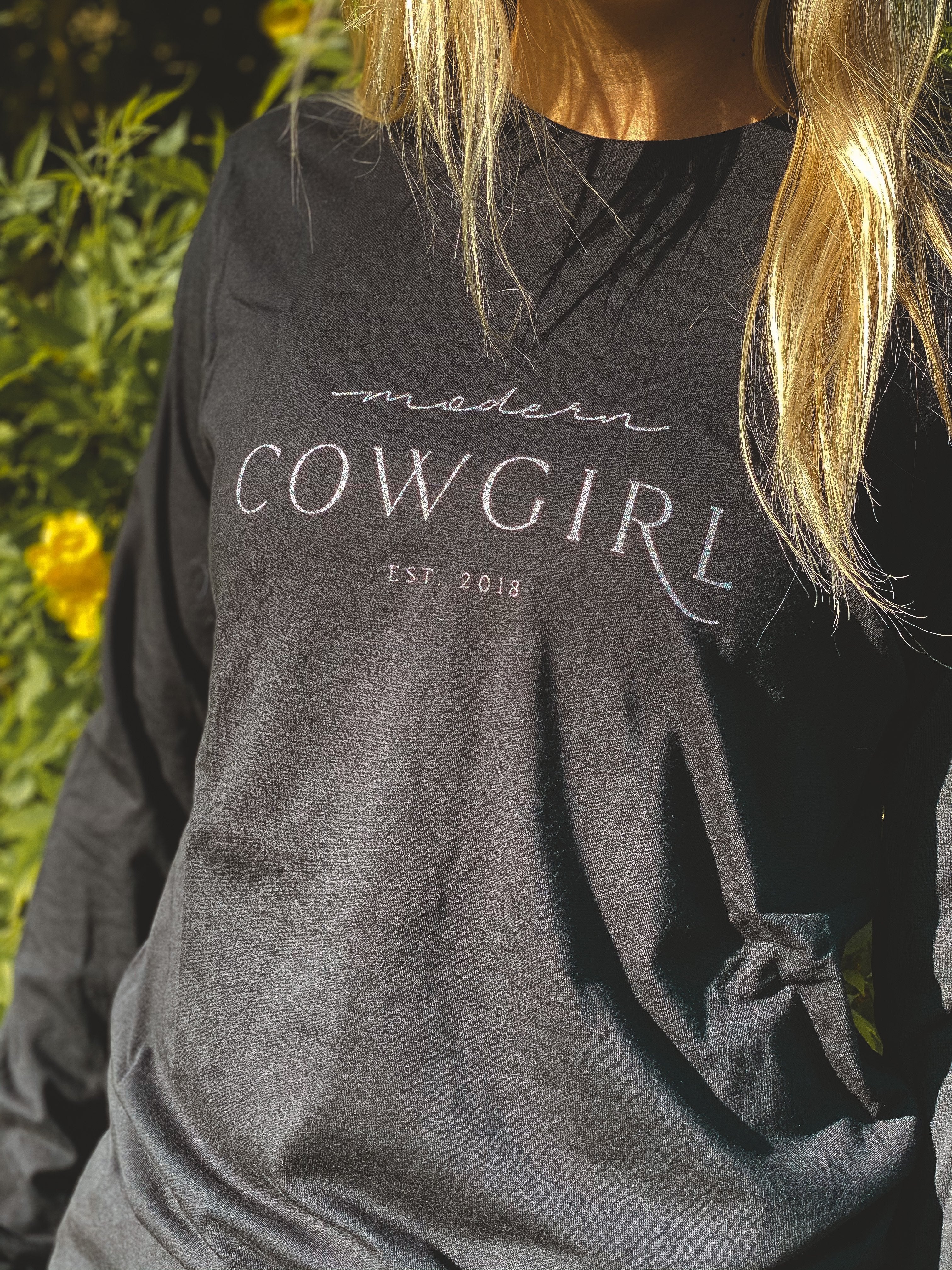 Custom Modern Cowgirl Long Sleeve Tee - The Modern Cowgirl
