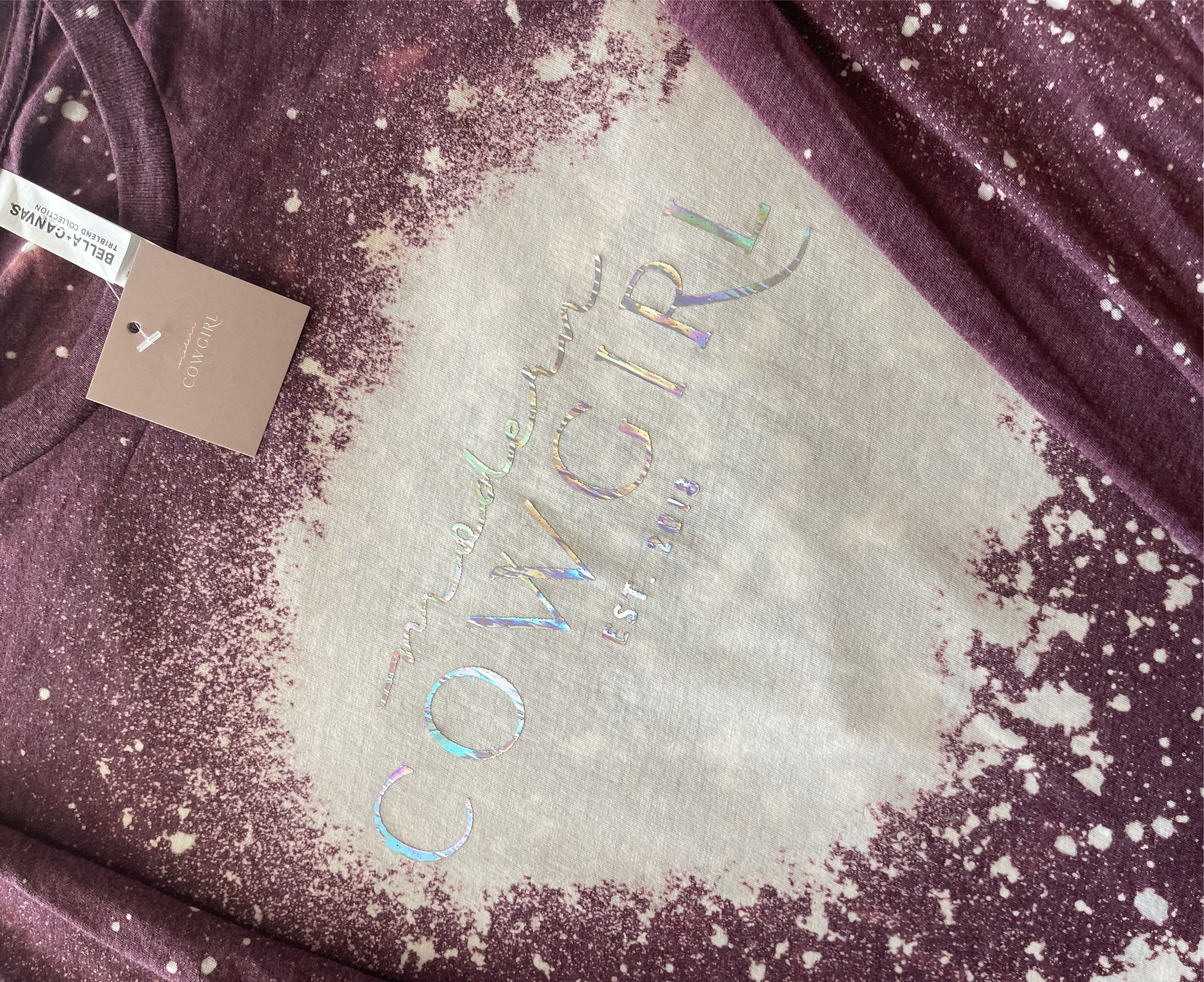 Custom Acid Wash Longsleeve - The Modern Cowgirl