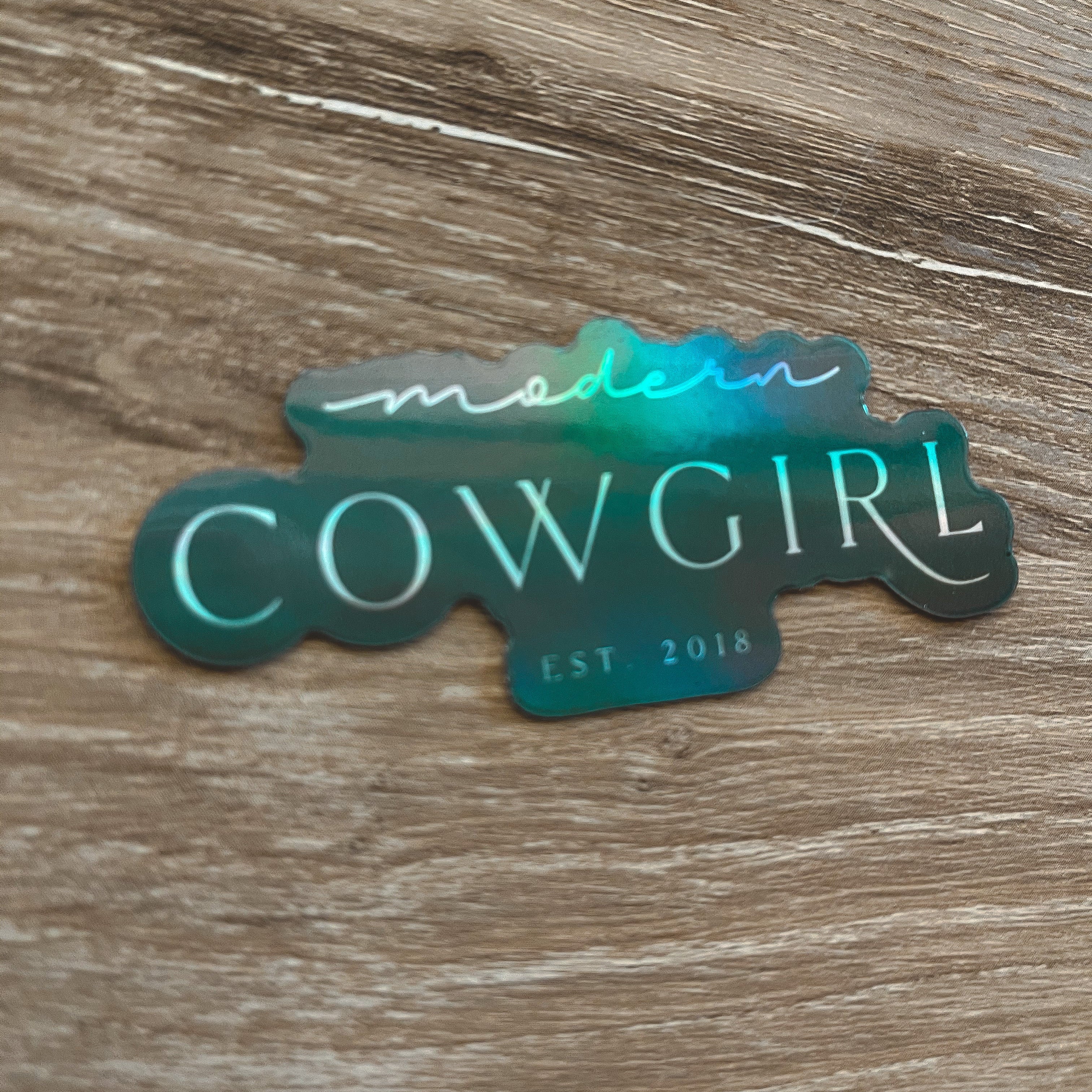 Modern Cowgirl Mini Holographic Decal - Modern Cowgirl Presets