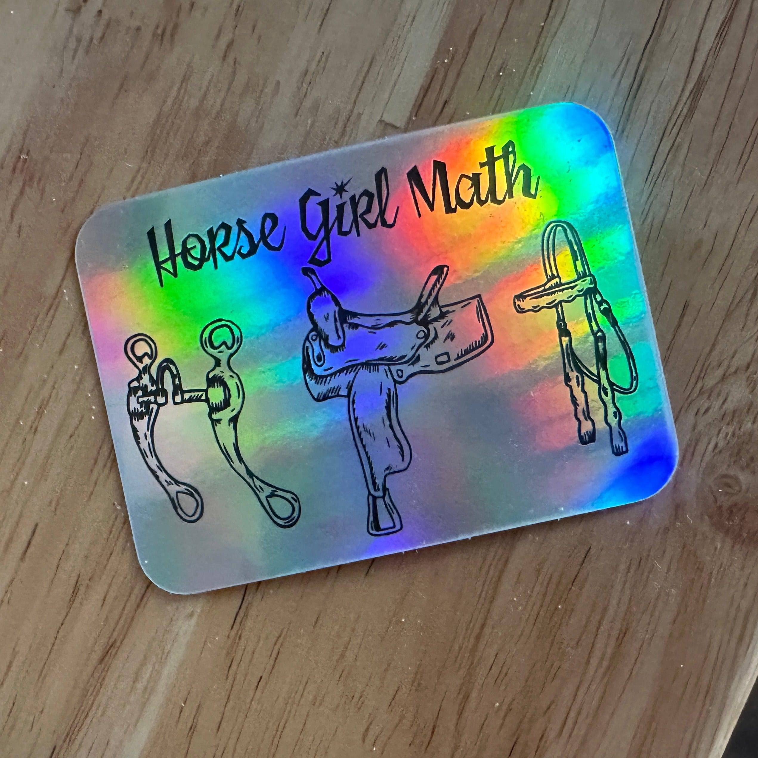 Horse Girl Math Sticker