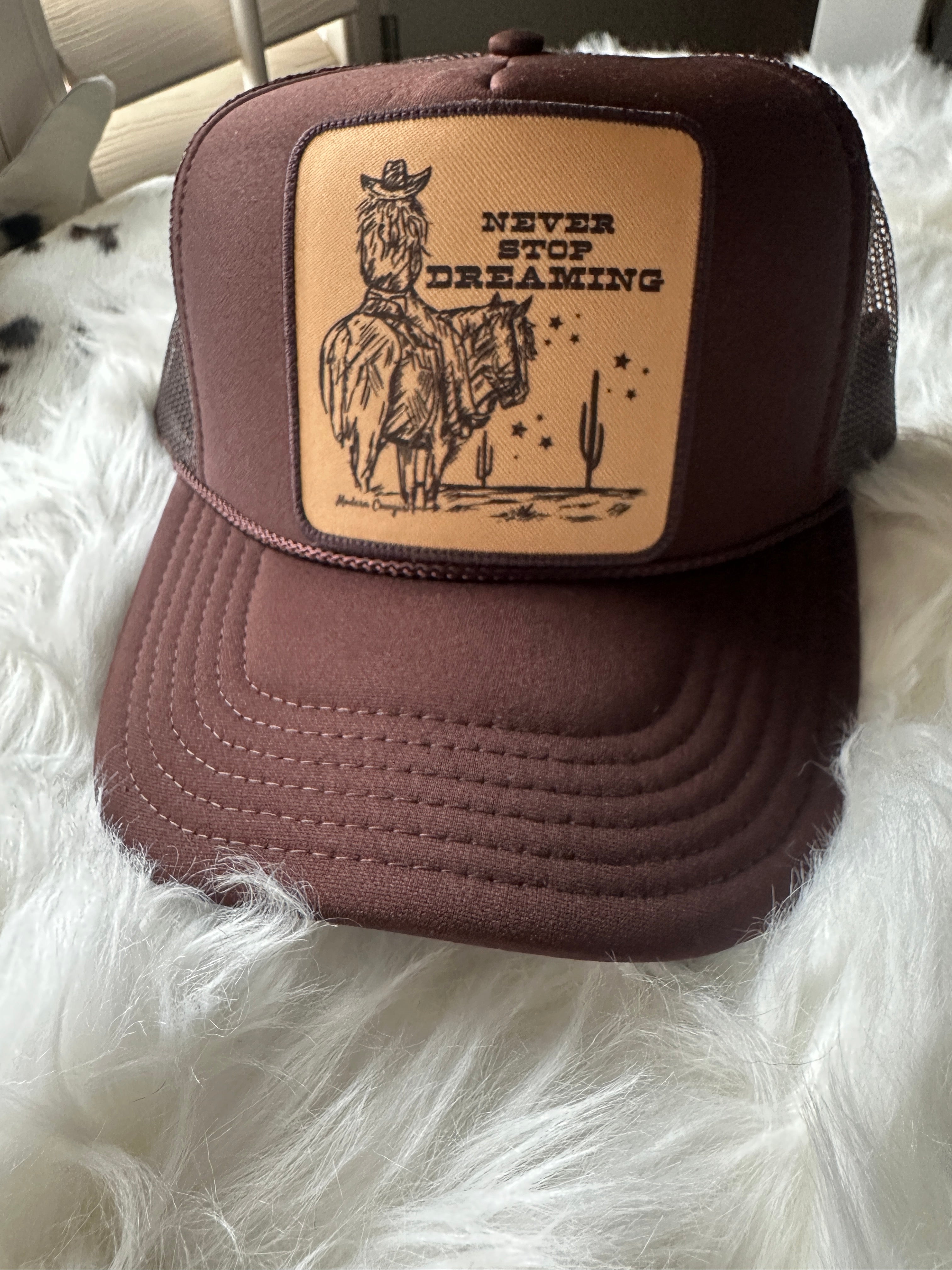 Never Stop Dreaming Patch Hat