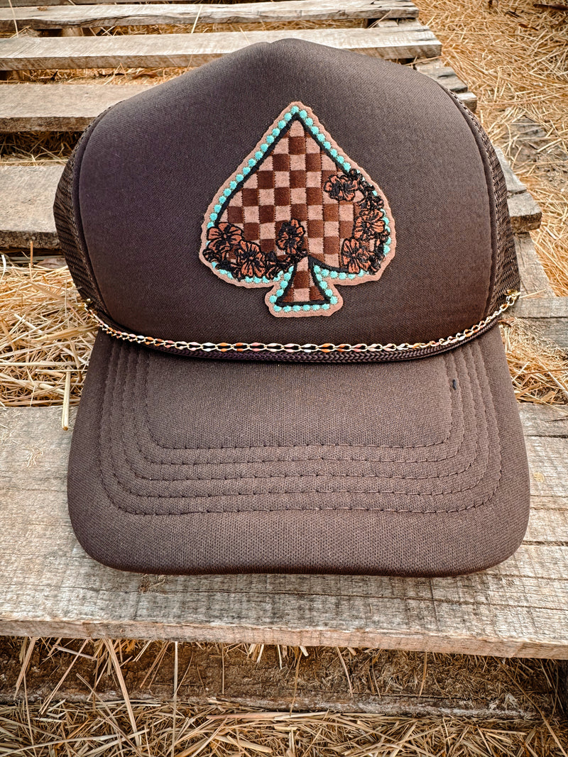 Checkered Heart Hat