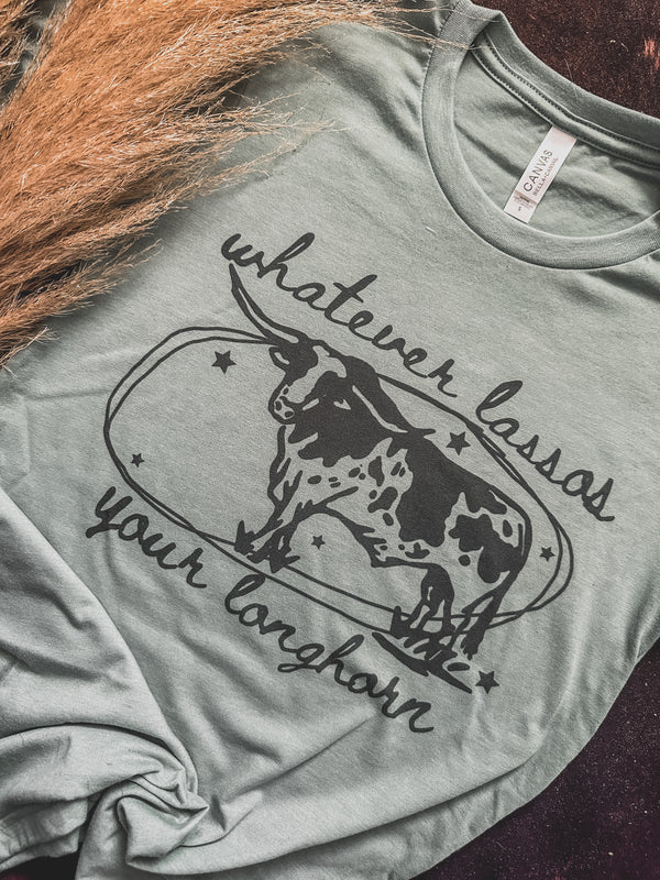 LIMITED Lasso Cow Tee