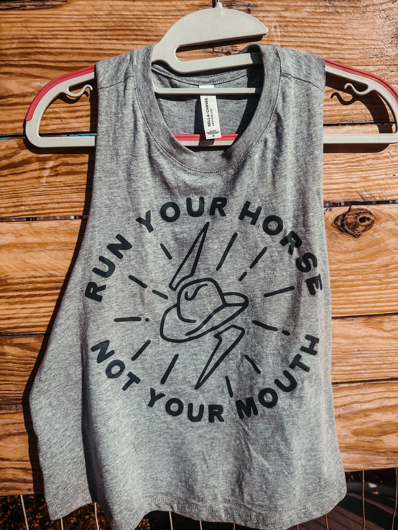 Run Your Horse Crop Tank