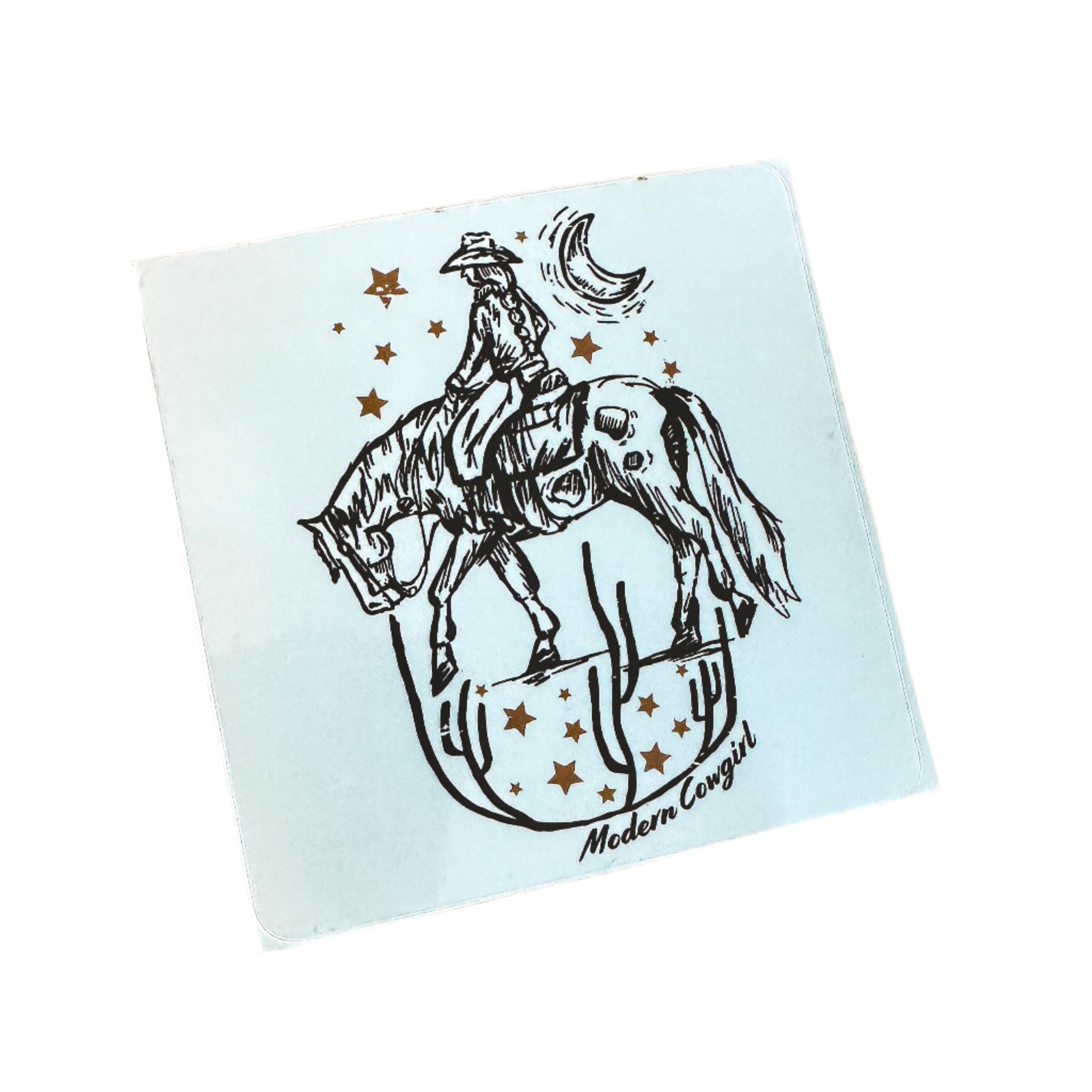 Lone Cowgirl Sticker