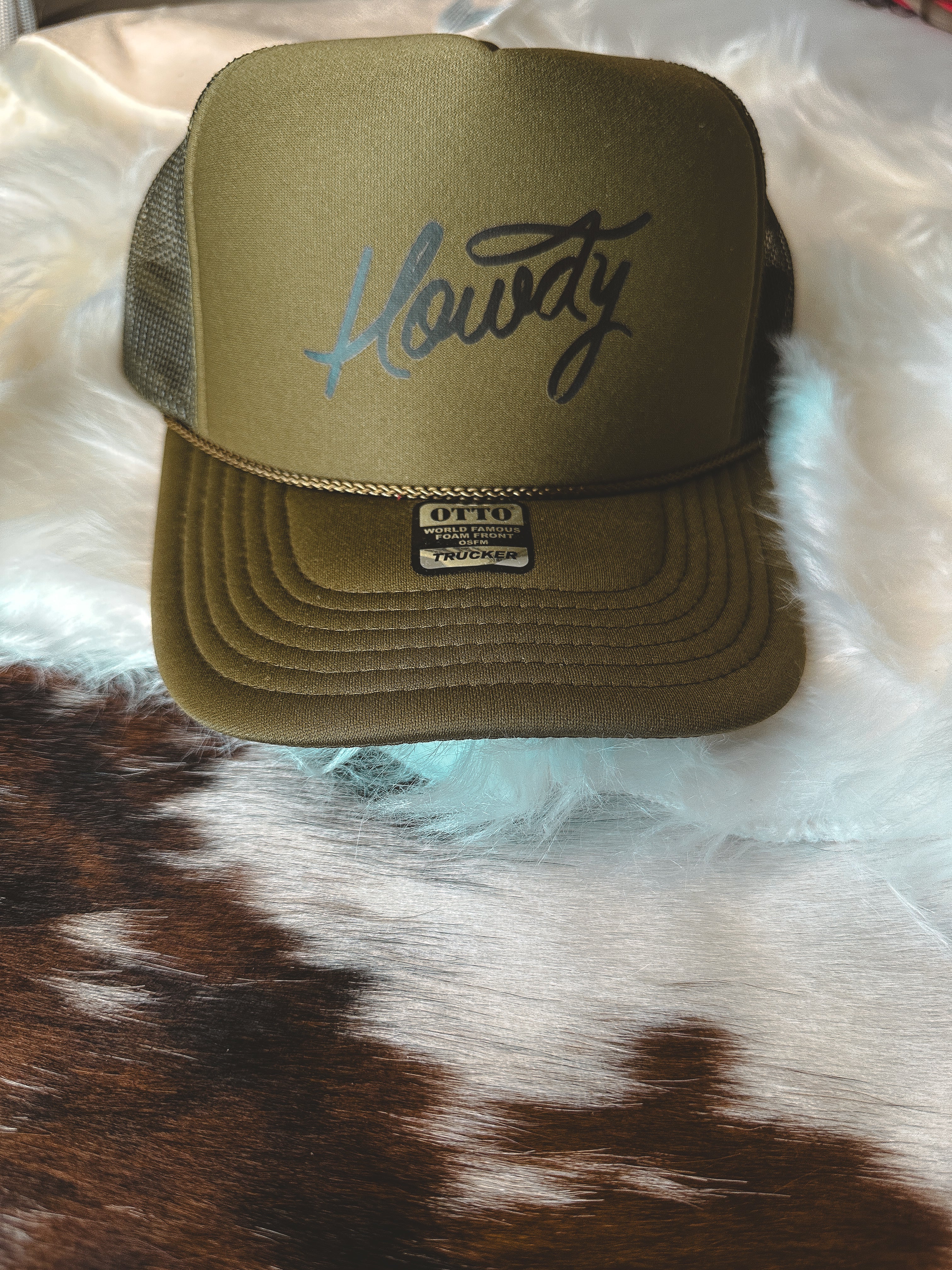 Howdy Army Foam Hat