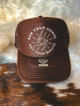 Run Your Horse Foam Hat