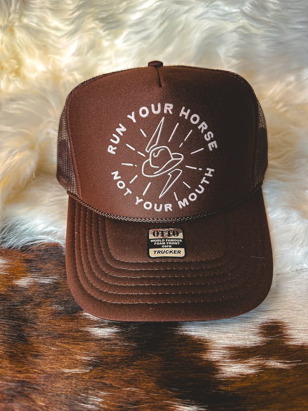 Run Your Horse Brown Hat