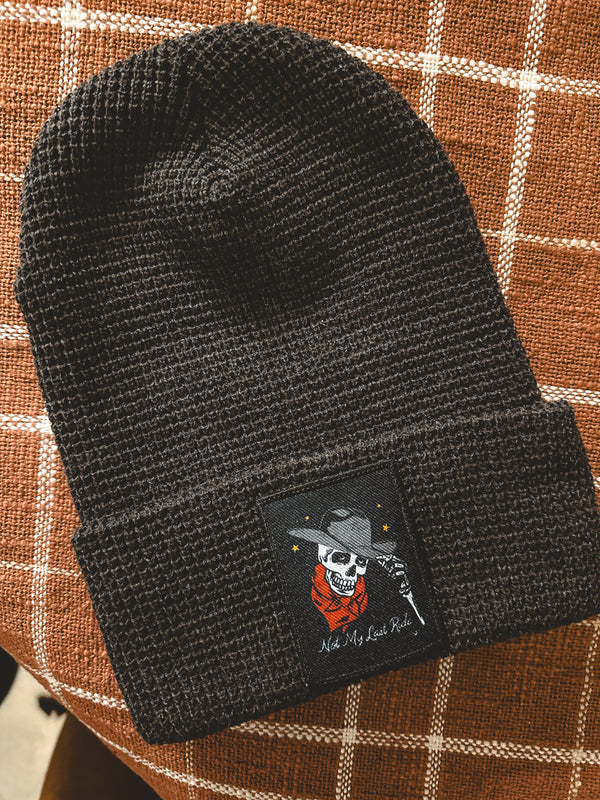 Not My Last Ride Charcoal Beanie