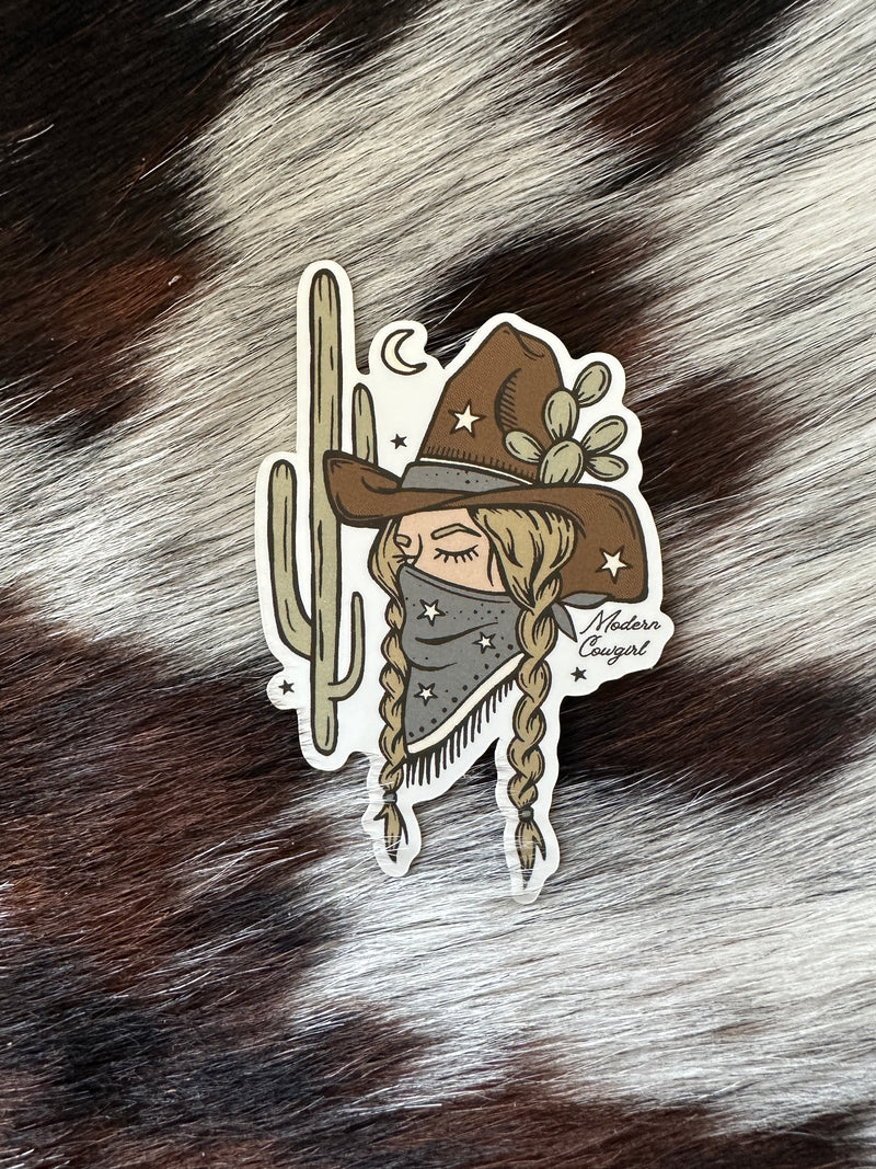 Bandit Cowgirl Sticker