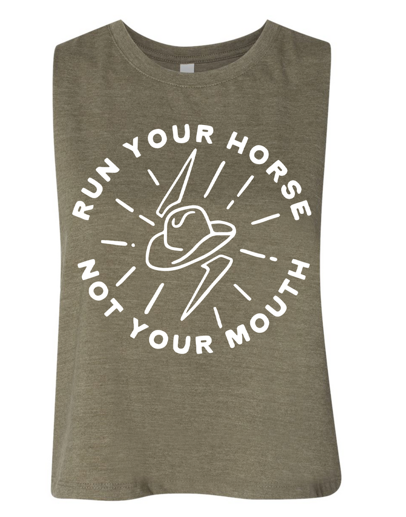 Run Your Horse Crop Tank