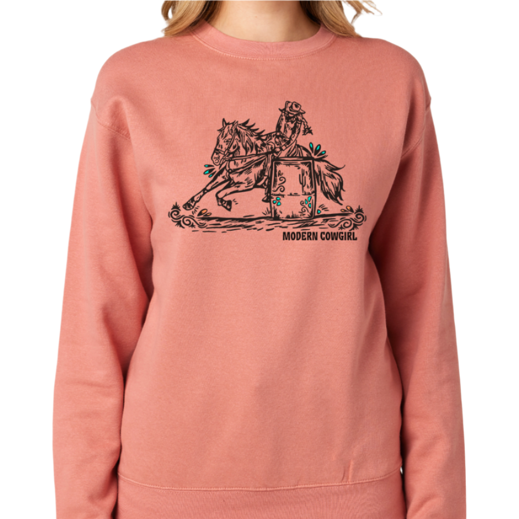 Barrel Racer Crewneck Sweatshirt