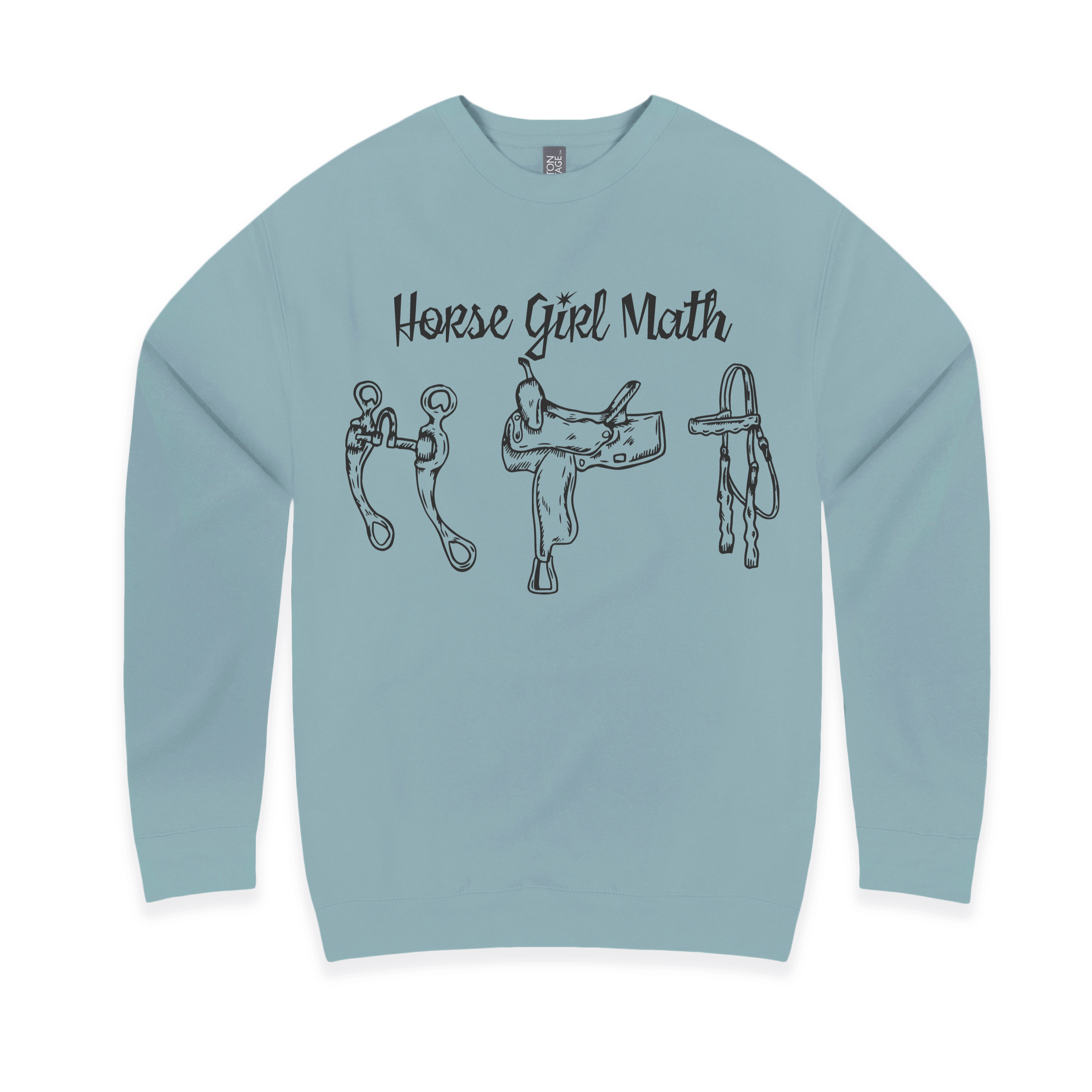 Horse Girl Math Crewneck Sweatshirt