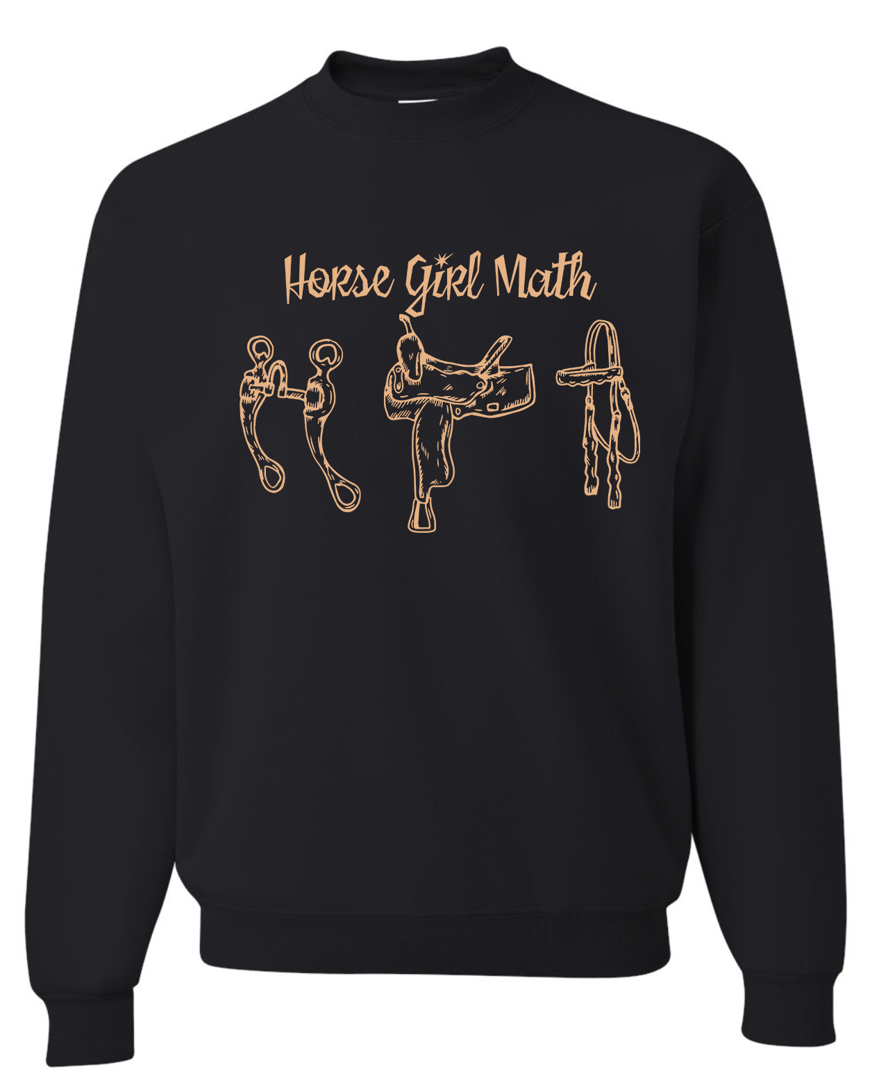 Horse Girl Math Crewneck Sweatshirt