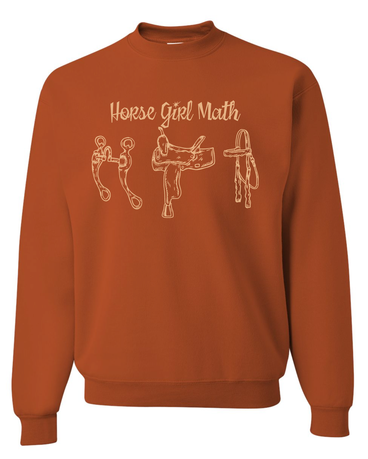 Horse Girl Math Crewneck Sweatshirt