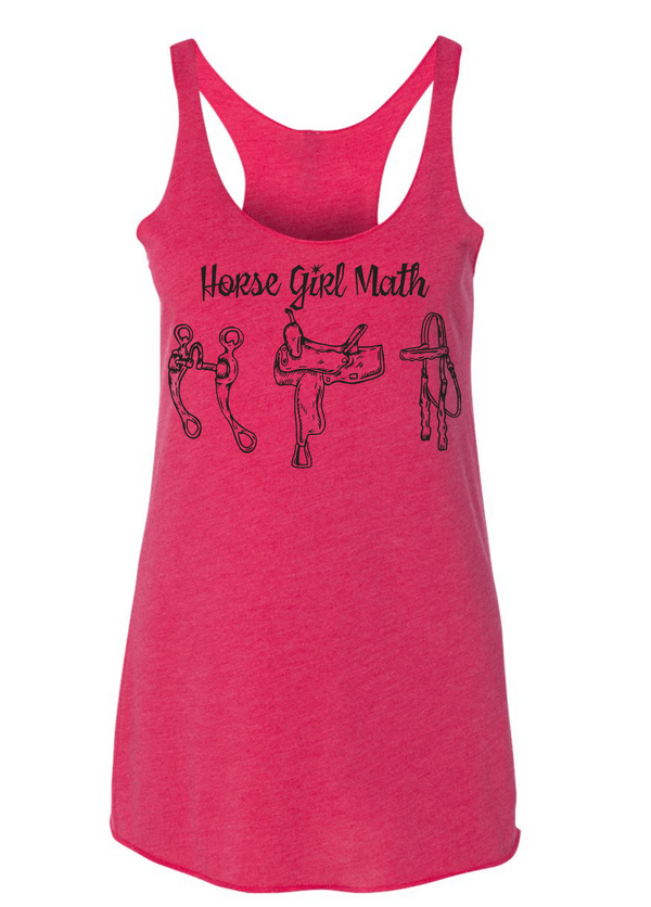 Horse Girl Math Tank
