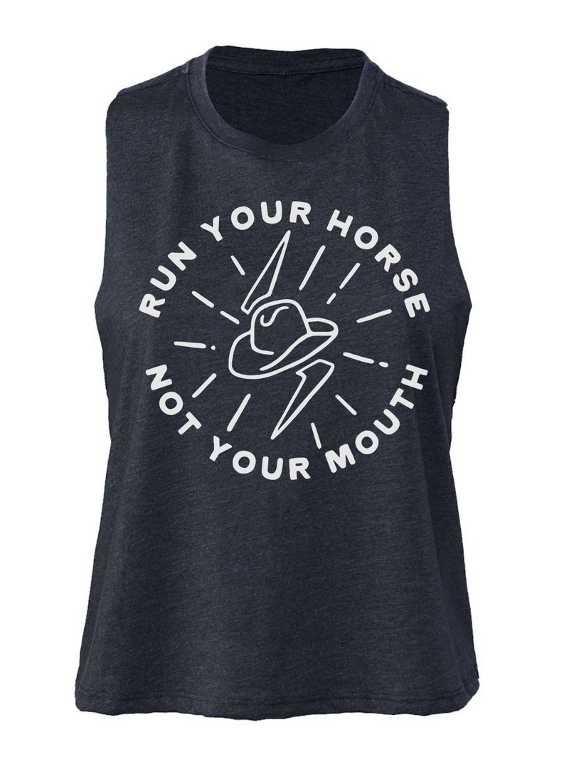 Run Your Horse Crop Tank