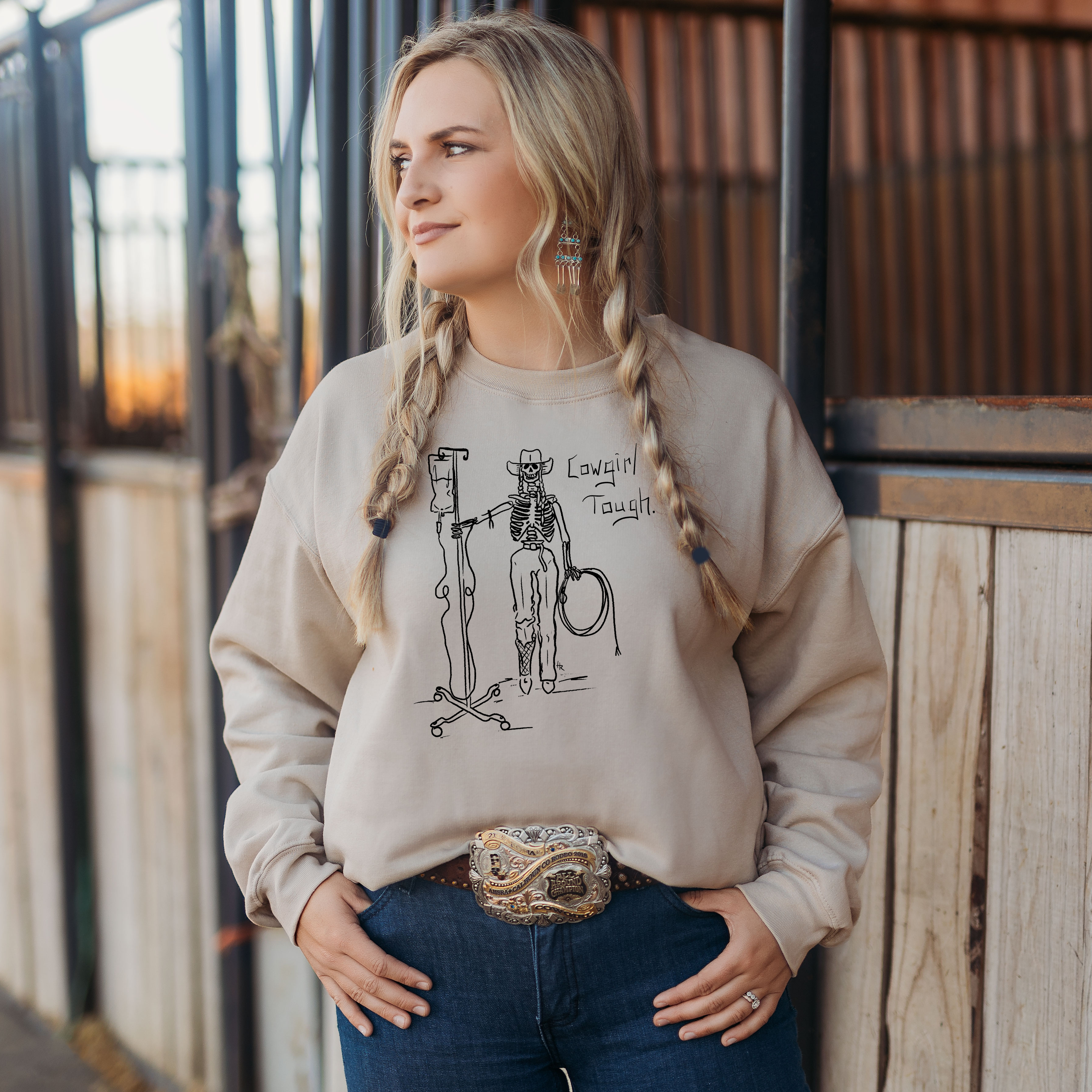 Cowgirl Tough Crewneck Sweatshirt