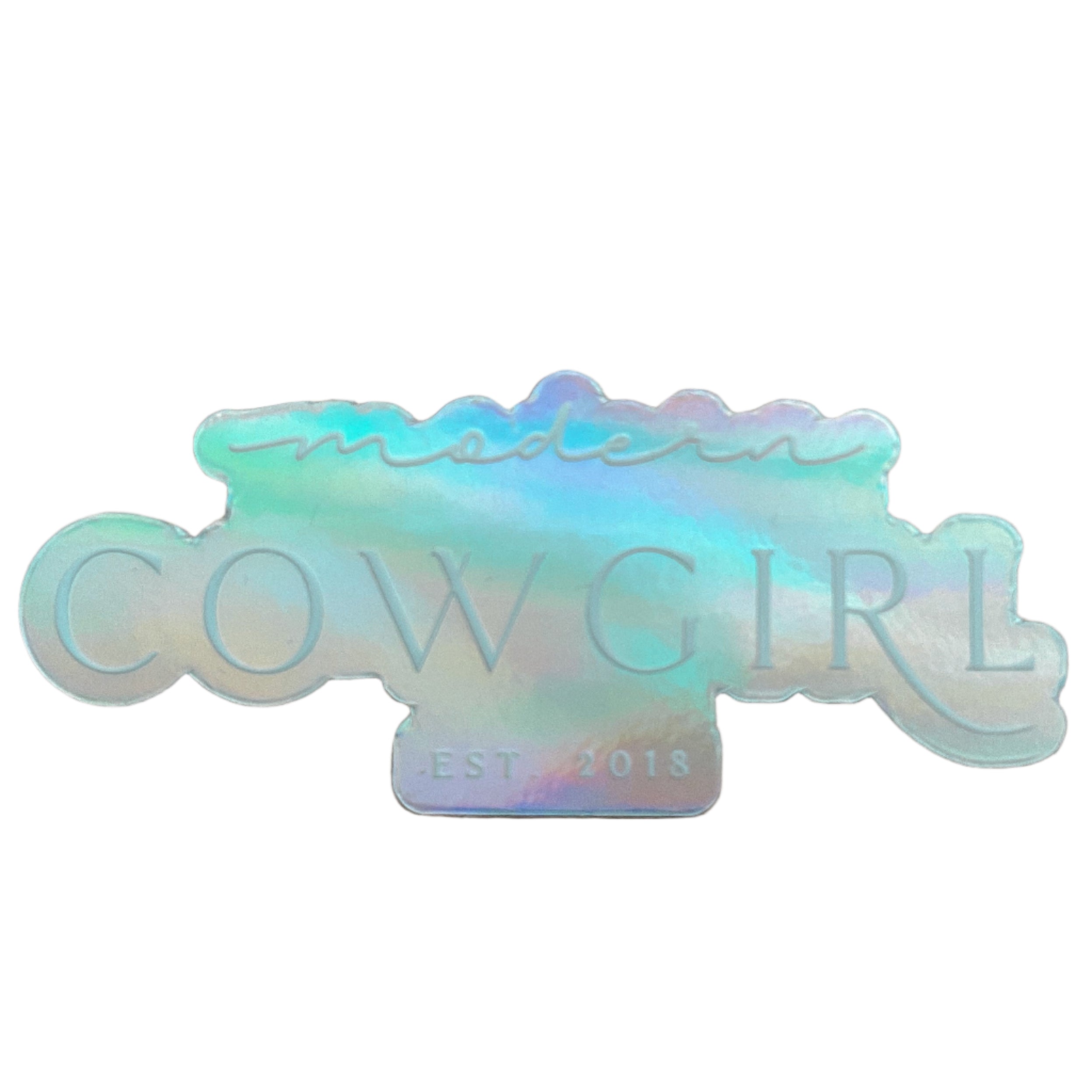 Modern Cowgirl Mini Holographic Decal - Modern Cowgirl Presets