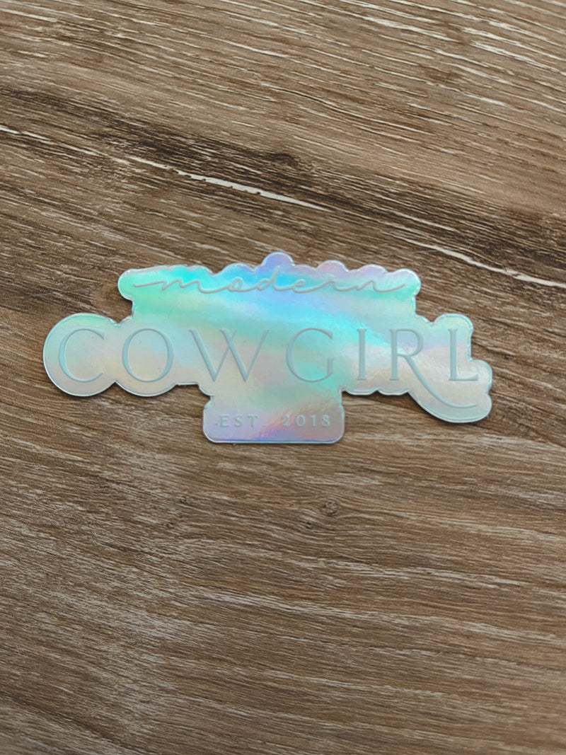 Modern Cowgirl Mini Holographic Decal - Modern Cowgirl Presets