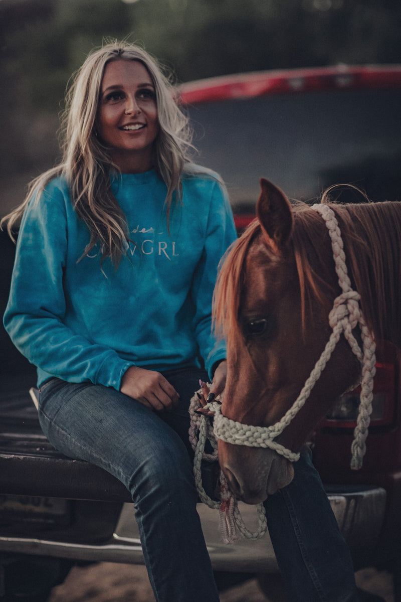 Tie Dye Crew Sweatshirt - The Modern Cowgirl 