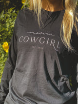 Custom Modern Cowgirl Long Sleeve Tee - The Modern Cowgirl 