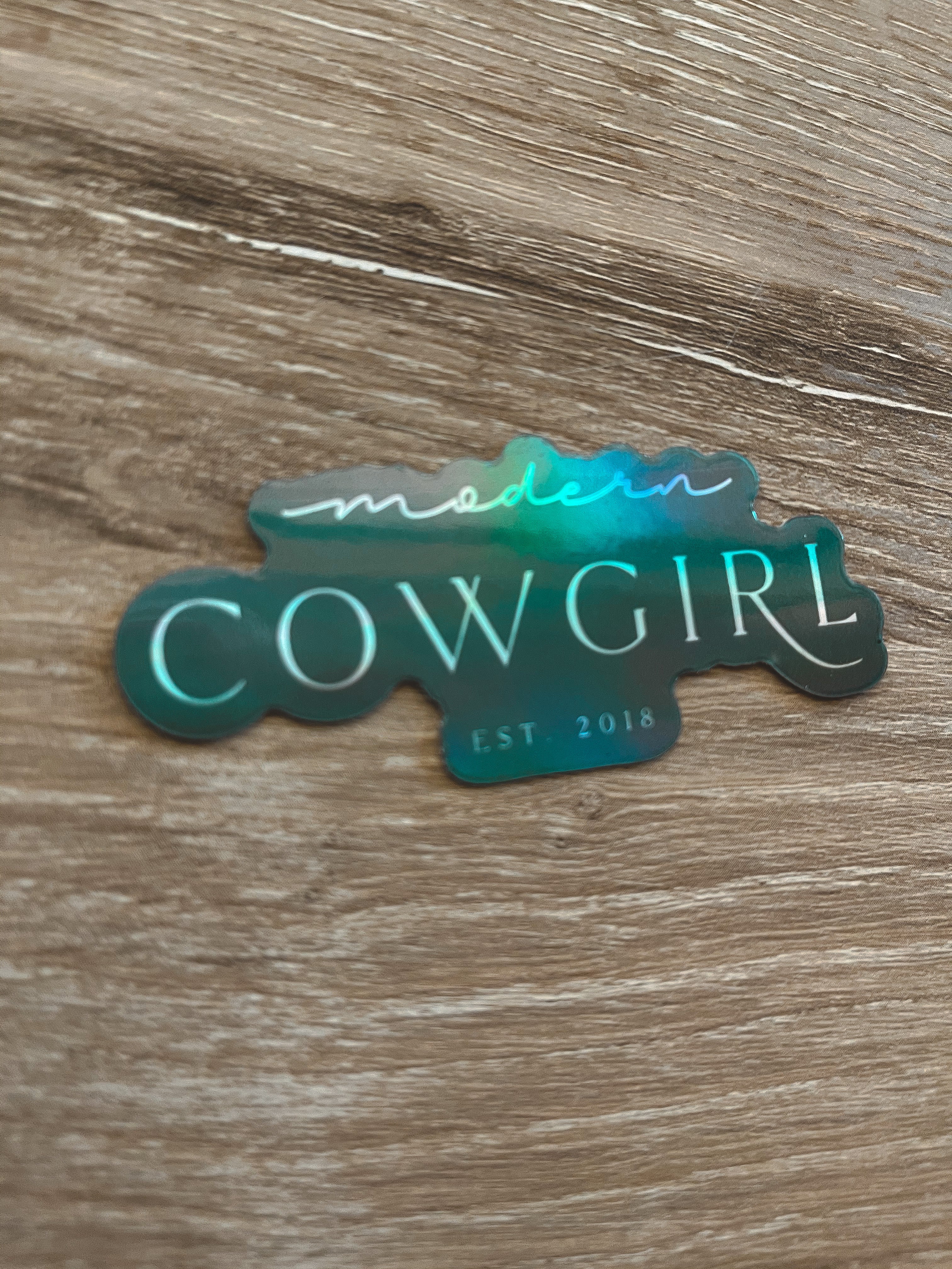 Modern Cowgirl Mini Holographic Decal - Modern Cowgirl Presets