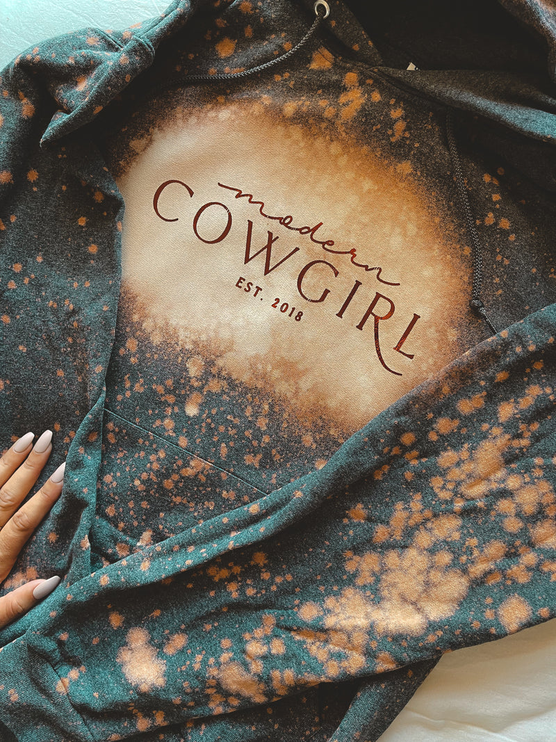 Cowgirl Acid Wash Hoodie - The Modern Cowgirl 