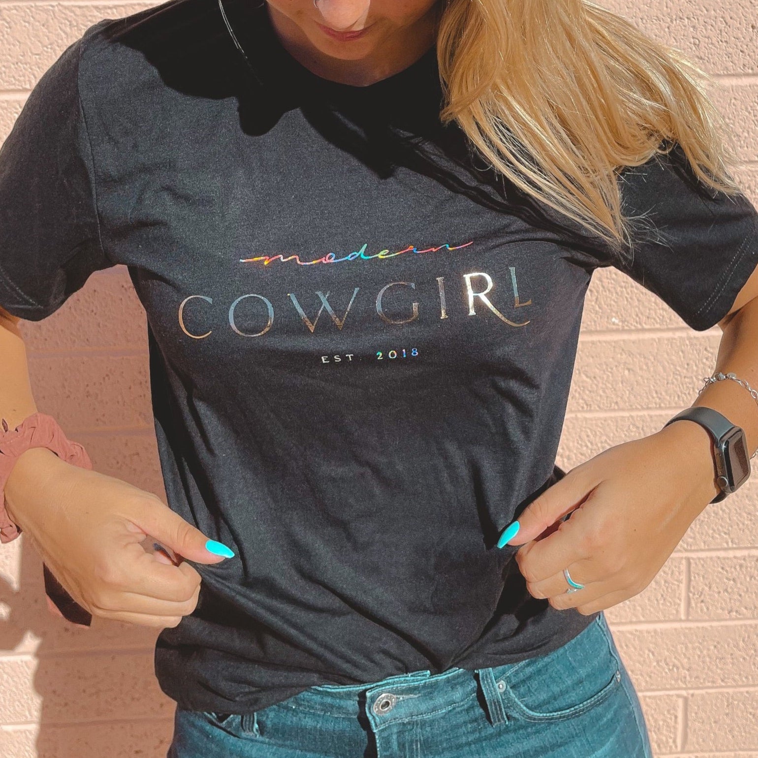 Custom Foil Modern Cowgirl Tee - Modern Cowgirl Presets