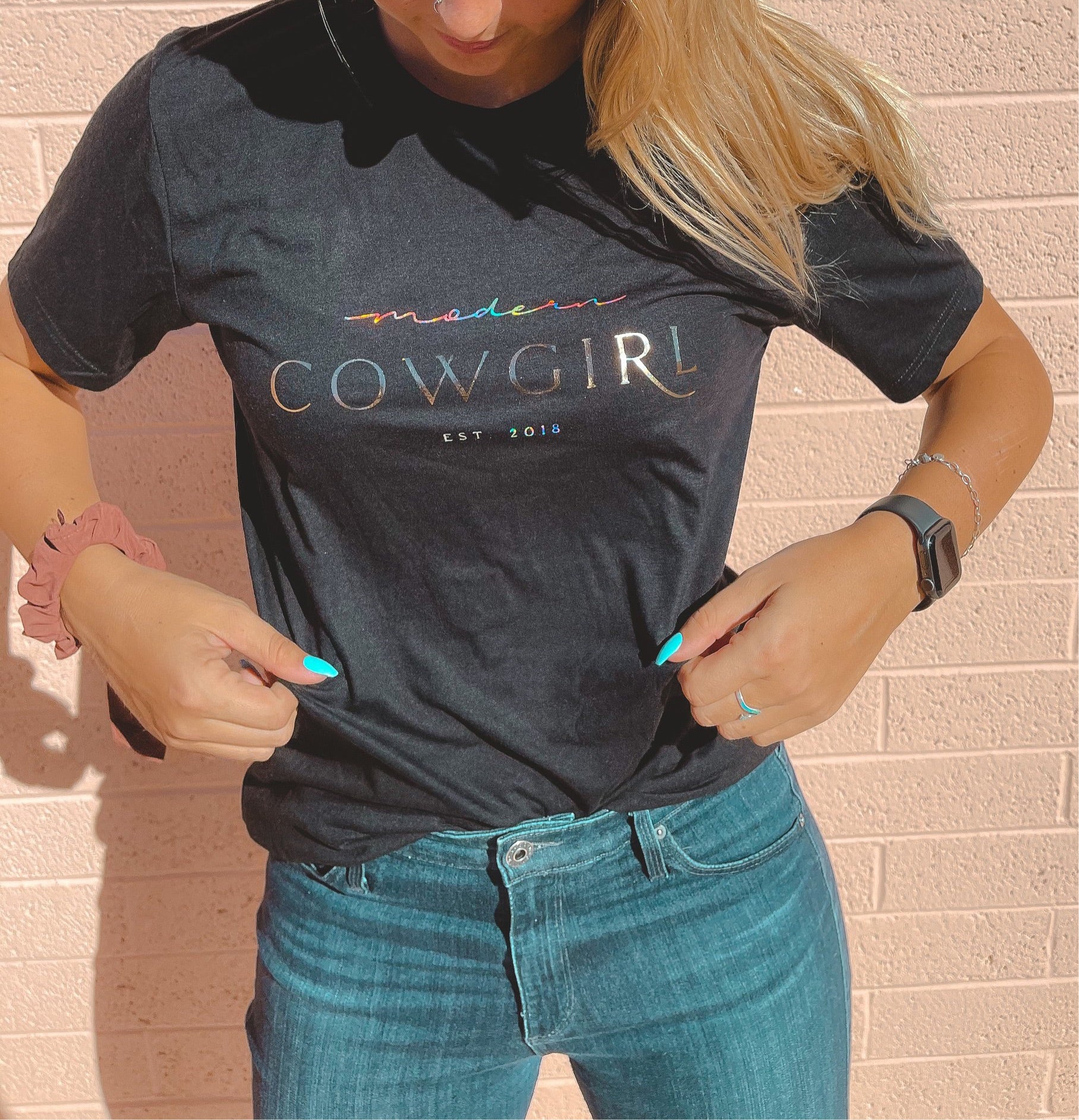 Custom Foil Modern Cowgirl Tee - Modern Cowgirl Presets