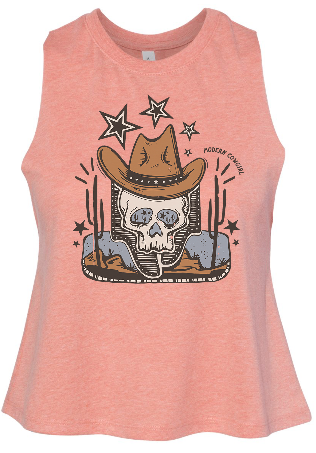 Skull Cowboy Crop - The Modern Cowgirl 